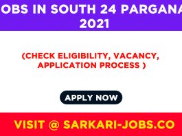 Jobs in South 24 Parganas