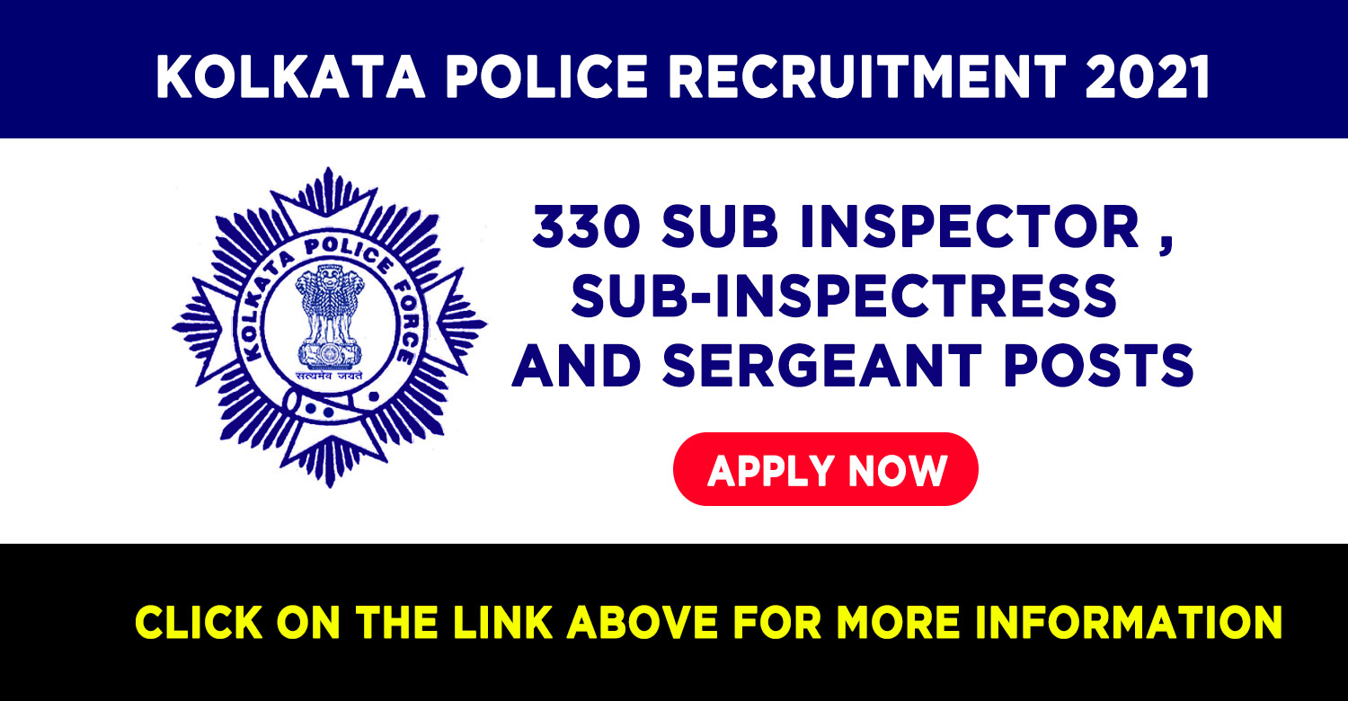 Kolkata Police SI Recruitment 2021